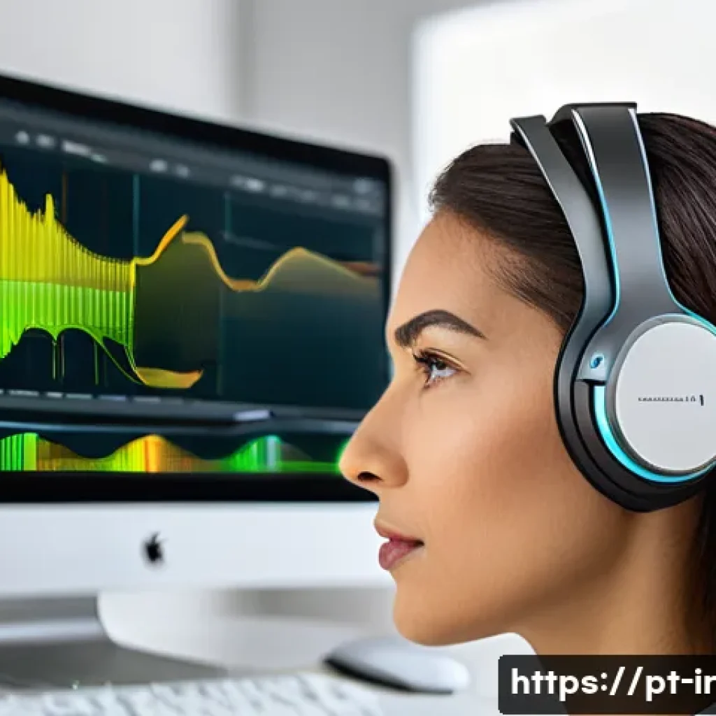 뇌파 모니터링 기술의 발전 방향 - A futuristic, sleek wearable EEG headset designed for daily use by a Brazilian professional in a mod...