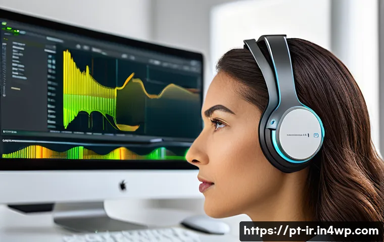 뇌파 모니터링 기술의 발전 방향 - A futuristic, sleek wearable EEG headset designed for daily use by a Brazilian professional in a mod...